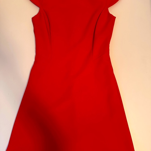 Little Red Dress with Cap Sleeves. Fully Lined. Beautiful, Classy and Sassy! - Picture 2 of 7